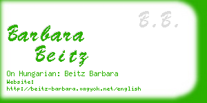 barbara beitz business card